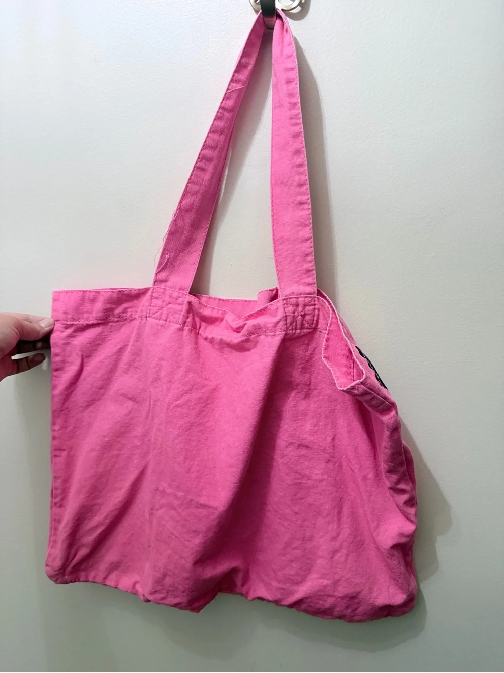 Y2K Victoria’s Secret Pink Hot Pink Cheetah Print Love Shoulder Bag Tote Canvas